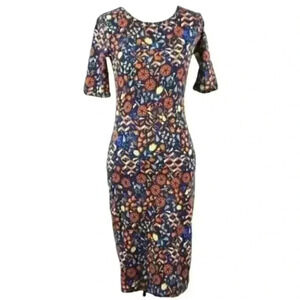 Lularoe Julia dress size XXS 00-0 floral pencil